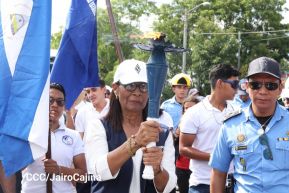 Acto de recibimiento de la Antorcha Centroamericana de la Libertad