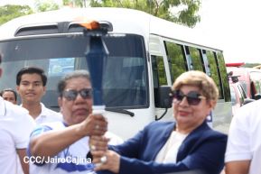 Acto de recibimiento de la Antorcha Centroamericana de la Libertad