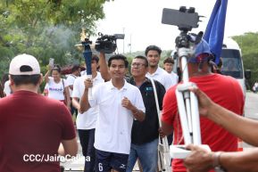 Acto de recibimiento de la Antorcha Centroamericana de la Libertad
