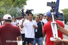Acto de recibimiento de la Antorcha Centroamericana de la Libertad