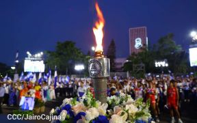 Acto de recibimiento de la Antorcha de la Unión Centroamericana