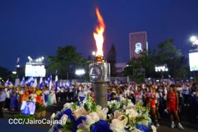 Acto de recibimiento de la Antorcha de la Unión Centroamericana