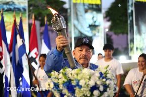 Acto de recibimiento de la Antorcha de la Unión Centroamericana