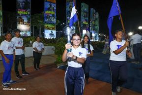 Acto de recibimiento de la Antorcha de la Unión Centroamericana