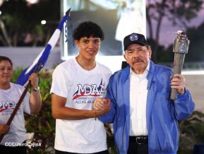 Acto de recibimiento de la Antorcha de la Unión Centroamericana