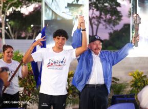 Acto de recibimiento de la Antorcha de la Unión Centroamericana