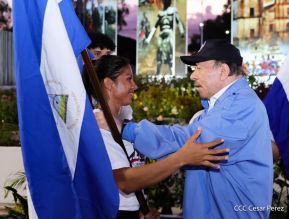Acto de recibimiento de la Antorcha de la Unión Centroamericana
