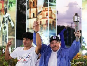 Acto de recibimiento de la Antorcha de la Unión Centroamericana