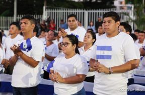 Acto de recibimiento de la Antorcha de la Unión Centroamericana