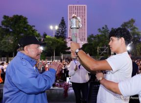 Acto de recibimiento de la Antorcha de la Unión Centroamericana