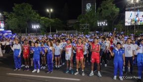 Acto de recibimiento de la Antorcha de la Unión Centroamericana