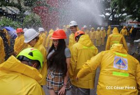 Nicaragüenses participan en el III Ejercicio Nacional de Prevención para Proteger la Vida 2024