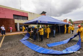 Nicaragüenses participan en el III Ejercicio Nacional de Prevención para Proteger la Vida 2024