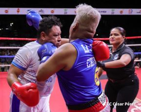 Así se vivió la velada boxística "El Desafío" en el Polideportivo Alexis Argüello