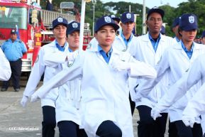 Conmemoración de los 45 años de fundación de la Policía Nacional y el Ministerio del Interior