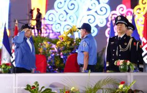 Conmemoración de los 45 años de fundación de la Policía Nacional y el Ministerio del Interior
