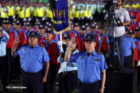 Conmemoración de los 45 años de fundación de la Policía Nacional y el Ministerio del Interior