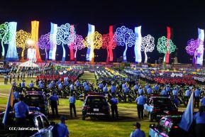 Conmemoración de los 45 años de fundación de la Policía Nacional y el Ministerio del Interior