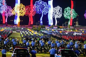 Conmemoración de los 45 años de fundación de la Policía Nacional y el Ministerio del Interior