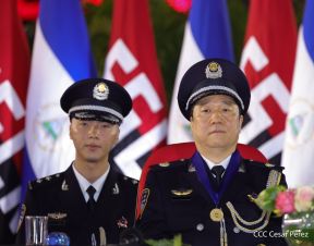 Conmemoración de los 45 años de fundación de la Policía Nacional y el Ministerio del Interior