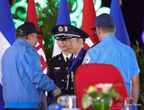 Conmemoración de los 45 años de fundación de la Policía Nacional y el Ministerio del Interior