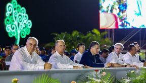 Conmemoración de los 45 años de fundación de la Policía Nacional y el Ministerio del Interior
