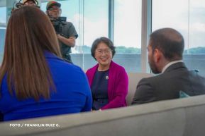 Autoridades nicaragüenses se reúnen con delegación de la República Popular China encabezada por Huang Xiaowei