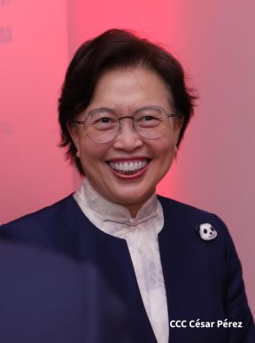 Autoridades nicaragüenses se reúnen con delegación de la República Popular China encabezada por Huang Xiaowei