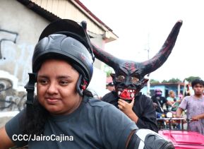 Los Agüizotes se toman las calles y avenidas de Masaya 