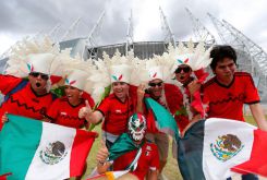 Brasil 2014: Seguidores de Brasil y México esperan encuentro