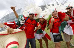 Brasil 2014: Seguidores de Brasil y México esperan encuentro