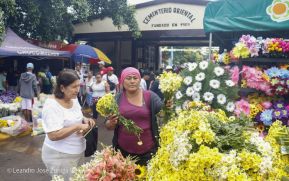 Familias nicaragüenses visitan a sus files difuntos en los distintos cementerios del país