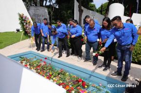Nicaragüenses rinden homenaje al Comandante Carlos Fonseca a 48 años de su tránsito a la inmortalidad