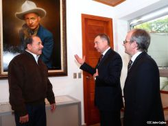 Presidente Daniel se reúne con Canciller de Bielorrusia