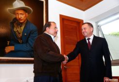 Presidente Daniel se reúne con Canciller de Bielorrusia