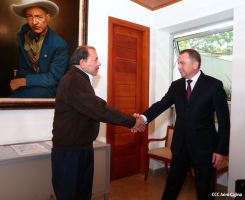 Presidente Daniel se reúne con Canciller de Bielorrusia