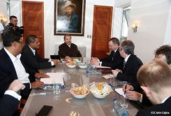 Presidente Daniel se reúne con Canciller de Bielorrusia