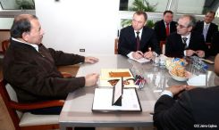 Presidente Daniel se reúne con Canciller de Bielorrusia