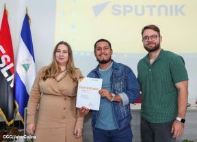  Agencia de Noticias Sputnik en intercambio de aprendizajes con Comunicadores Sandinistas       