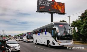 Flota de buses chinos para mejorar el transporte público de la Costa Caribe y el Pacífico