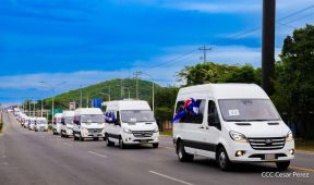 Flota de buses chinos para mejorar el transporte público de la Costa Caribe y el Pacífico