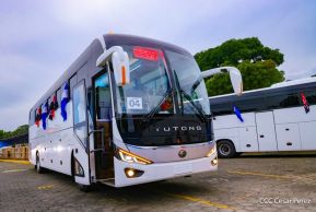 Flota de buses chinos para mejorar el transporte público de la Costa Caribe y el Pacífico