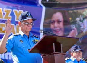 Acto de juramentación de Policia Voluntaria en Nueva Segovia