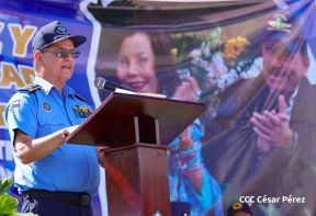 Acto de juramentación de Policia Voluntaria en Nueva Segovia