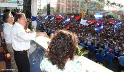 Daniel y Rosario conmemoran histórico repliegue hacia Masaya (Parte II)