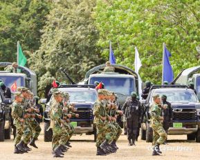 Quinto Comando Militar Regional y Destacamento Militar Sur reciben entrega técnica y medios militares