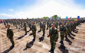 Acto Regional del Ejército de Nicaragua en el Estado Mayor del Destacamento Militar Norte