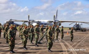 Acto Regional del Ejército de Nicaragua en el Estado Mayor del Destacamento Militar Norte