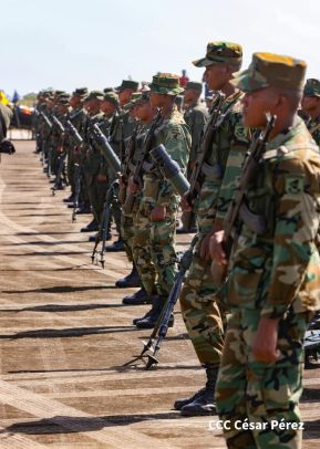 Acto Regional del Ejército de Nicaragua en el Estado Mayor del Destacamento Militar Norte