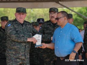 Acto Regional del Ejército de Nicaragua en el Estado Mayor del Destacamento Militar Norte